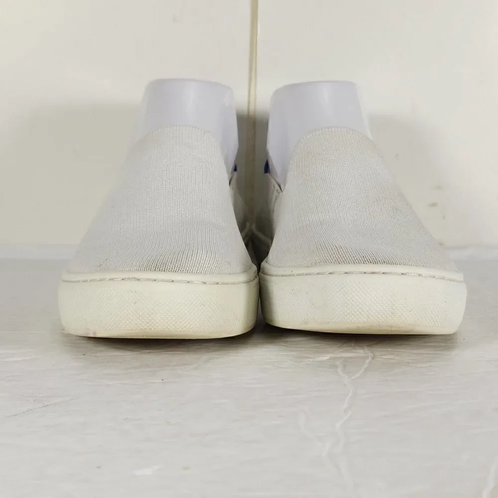 ROTHY'S Women's The Original Slip On US6 Knit White Flat Comfort Sneaker Shoes